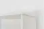 Étagère en bois de pin massif laqué blanc Junco 46A - Dimensions 195 x 100 x 42 cm