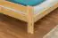 Lit d'enfant / lit de jeunesse en bois de pin naturel massif A23, avec sommier à lattes - Dimensions 140 x 200 cm 