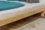 Lit futon / lit en bois de pin massif naturel A10, avec sommier à lattes - dimension 160 x 200 cm
