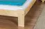 Lit simple / lit d'appoint en bois de pin massif, naturel A10, avec sommier à lattes - dimension 90 x 200 cm