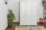 Armoire en bois de pin massif laqué blanc Junco 06 - Dimensions 195 x 135 x 59 cm