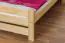 Lit simple / lit d'appoint en bois de pin massif, naturel 84, avec sommier à lattes - dimension 90 x 200 cm