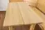 Table en bois de pin massif naturel Junco 226A (carré) - 50 x 80 cm