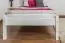 Lit d'enfant / lit de jeune en bois de pin massif laqué blanc 86, avec sommier à lattes - dimension 90 x 200 cm