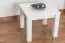 Table basse en bois de pin massif, laqué blanc Junco 485 - Dimensions 50 x 60 x 60 cm