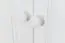 Commode en pin massif, laqué blanc Junco 156 - Dimensions 140 x 90 x 42 cm
