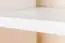 Étagère à suspendre / étagère murale en bois de pin massif, laqué blanc Junco 288 - Dimensions 50 x 130 x 20 cm