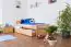 Lit enfant / lit junior "Easy Premium Line" K1/2h incl. 2ème couchette et 2 panneaux de recouvrement, 90 x 200 cm bois de hêtre massif nature