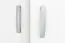 Armoire - Vestiaire Potes 02, couleur : blanc - 209 x 50 x 37 cm (H x L x P)