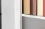 Bibliothèque Segnas 13, couleur : blanc pin / brun chêne - 198 x 90 x 43 cm (h x l x p)