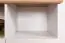 Meuble bas de télévision Badile 04, couleur : blanc pin / brun - 75 x 127 x 46 cm (h x l x p)
