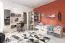 Chambre d'adolescents - Commode Chiny 11, couleur : chêne / gris - Dimensions : 95 x 110 x 40 cm (h x l x p)