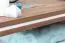 Table basse Manase 09, couleur : chêne brun / blanc brillant - 90 x 88 x 45 cm (L x P x H)