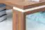 Table basse Manase 09, couleur : chêne brun / blanc brillant - 90 x 88 x 45 cm (L x P x H)