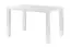 Table de salle à manger Daures 120 (rectangulaire), Couleur : Blanc brillant - Dimensions : 120 x 80 cm (L x P)