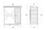Abri pour bois de chauffage avec armoire - Dimensions : 180 x 80 x 220 cm (L x l x h)