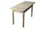 Table extensible en bois de pin massif naturel 008 (rectangulaire) - Dimensions 120/155 x 75 cm (L x P)