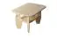 Table basse en bois de pin massif, naturel 005 - Dimensions 60 x 65 x 65 cm (H x L x P)