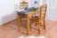 Table en pin massif couleur aulne Junco 227B (carré) - 100 x 60 cm (L x P)