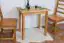 Table en pin massif, couleur aulne Junco 226A (carré) - 50 x 80 cm (L x P)