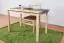 Table en bois de pin massif naturel Junco 228C (carrée) - 120 x 70 cm (L x P)