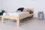 Lit simple / lit d'appoint en bois de pin massif, naturel 76, avec sommier à lattes - 100 x 200 cm (l x L)