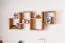 Etagère à suspendre / étagère murale en pin massif et chêne Junco 288 - Dimensions : 50 x 130 x 20 cm (H x L x P)
