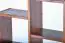 Etagère à suspendre / étagère murale en pin massif couleur noyer Junco 288 - Dimensions : 50 x 130 x 20 cm (H x L x P)