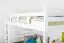 Lit mezzanine pour adultes "Easy Premium Line" K15/n, en hêtre massif, verni blanc, convertible - Dimensions : 160 x 190 cm