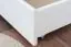 Tiroir pour lit - bois de pin massif laqué blanc 003 - Dimensions 18,50 x 198 x 54 cm (H x L x P)