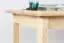 Table en bois de pin massif naturel Junco 227D (carré) - 120 x 60 cm (L x P)
