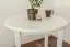 Table en bois de pin massif laqué blanc Junco 234B (ronde) - diamètre 80 cm