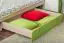 Lit d'enfant / lit de jeune Dennis 13 avec tiroir, couleur : vert cendre - surface de couchage : 80 x 195 cm (L x l)