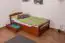 Lit enfant / lit jeune "Easy Premium Line" K1/2n avec 2 tiroirs et 2 panneaux de recouvrement, 90 x 200 cm bois de hêtre massif, couleur cerisier