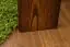 Lit d'enfant avec protection anti-chute en bois de pin massif, couleur noyer A17, sommier à lattes inclus - Dimensions 70 x 160 cm - avec matelas