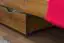 Tiroir pour lit - bois de pin massif couleur chêne 001 - Dimensions 18,50 x 97,50 x 57 cm (H x L x P)