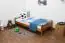 Lit pour enfants / lit pour jeunes en pin massif, couleur chêne A11, sommier à lattes inclus - dimension 90 x 200 cm