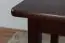 Table en pin massif, couleur noyer Junco 227A (carrée) - 90 x 60 cm (L x P)