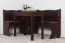 Table en pin massif couleur noyer Junco 226C (carrée) - 100 x 50 cm (L x l)