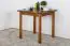 Table en pin massif couleur chêne rustique Junco 233B (carré) - 75 x 75 cm (L x P)