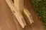 Berceau pour bébé en bois de pin massif, naturel 104, sommier à lattes inclus - 60 x 120 cm (L x l)