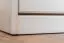 Armoire à chaussures 003 en bois de pin massif, blanc laqué - Dimensions 115 x 72 x 29 cm (h x l x p)