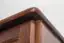Armoire en bois de pin massif, couleur noyer 008 - Dimensions 190 x 80 x 60 cm (H x L x P)
