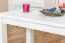 Table basse en bois de pin massif, laqué blanc Junco 483 - Dimensions 50 x 120 x 60 cm