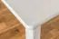 Table en bois de pin massif laqué blanc Junco 227D (carrée) - Dimensions 60 x 120 cm
