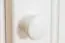 Table de nuit en pin massif blanc Junco 130 - Dimensions 54 x 42 x 35 cm