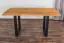 Table de salle à manger Wooden Nature 413 coeur de hêtre massif huilé, plateau rustique - 160 x 90 cm (L x P)