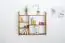 Étagère à suspendre / étagère murale en pin massif, couleur chêne 017 - Dimensions 90 x 100 x 20 cm (H x L x P)