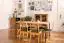 Table de salle à manger Kumeu 06 bois de hêtre massif huilé - Dimensions : 180 x 90 cm (l x p)