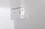 Mur de salon cinq portes Kongsvinger 89, Couleur : Chêne Wotan / Blanc brillant - Dimensions : 160 x 320 x 40 cm (H x L x P), avec éclairage LED
